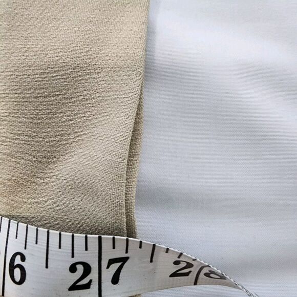 Iris & Ink Womens Maya Pleated Wool-blend Crepe Flannel Wide Leg Pants Beige Sz8 - Picture 14 of 14